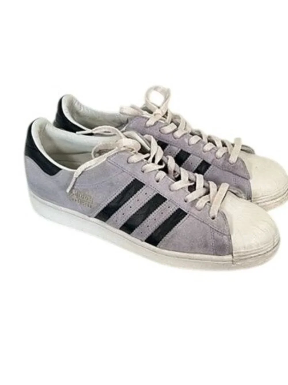 Adidas Superstar Dust Purple H68174 Mens 10.5 Suede Shell Toe Sneakers